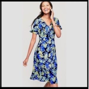 Talbots floral dress, size 14, new without tags.